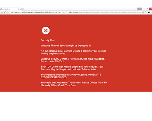 Fake anti-virus pop-up alert scams