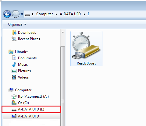 how to delete readyboost from usb