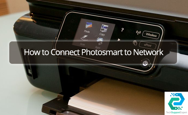 Connect HP Photosmart to a network