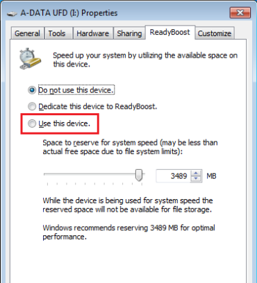 ReadyBoost with a SD card or a flash drive for Windows 10